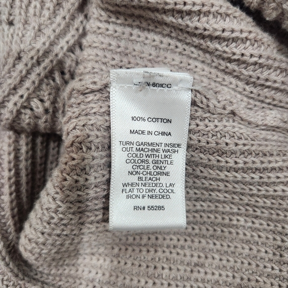 2 For 20 Express Women's V-Neck Sweater - Light Gray 100% Coton - Picture 11 of 11